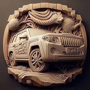 3D модель Toyota Land Cruiser Prado (STL)